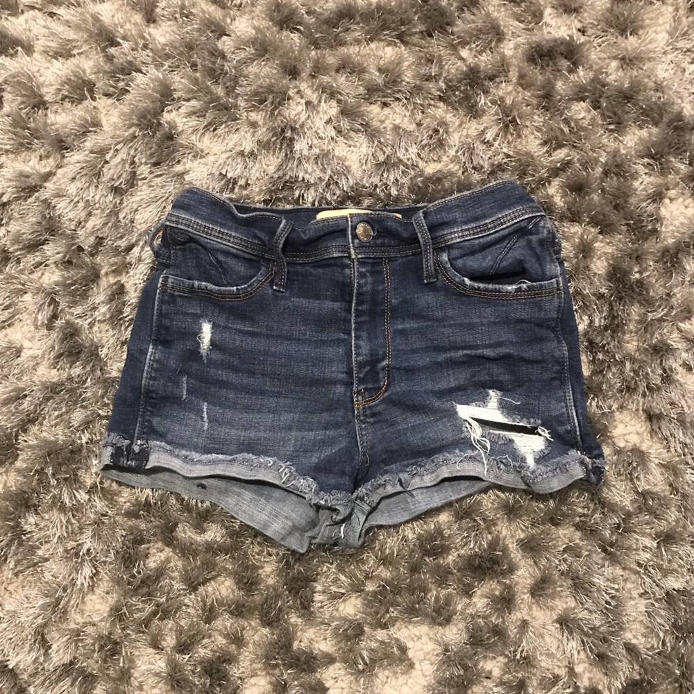 Dark Wash Denim shorts from Hollister!